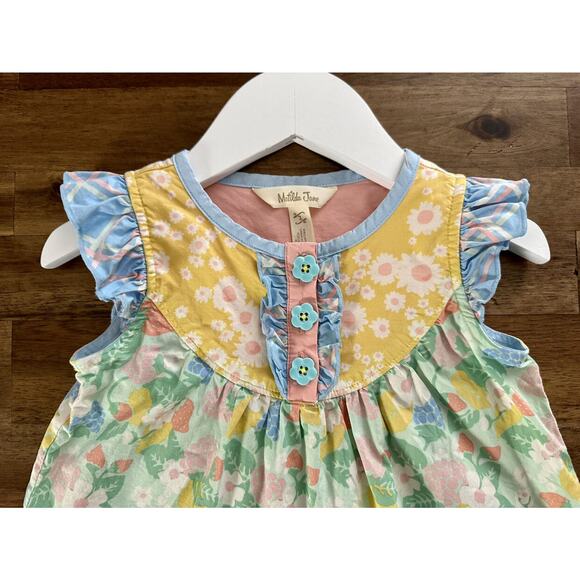 Matilda Jane Dream Chasers Pastel Berries Love Note Tunic Top Sleeveless Green 2 - Picture 3 of 7